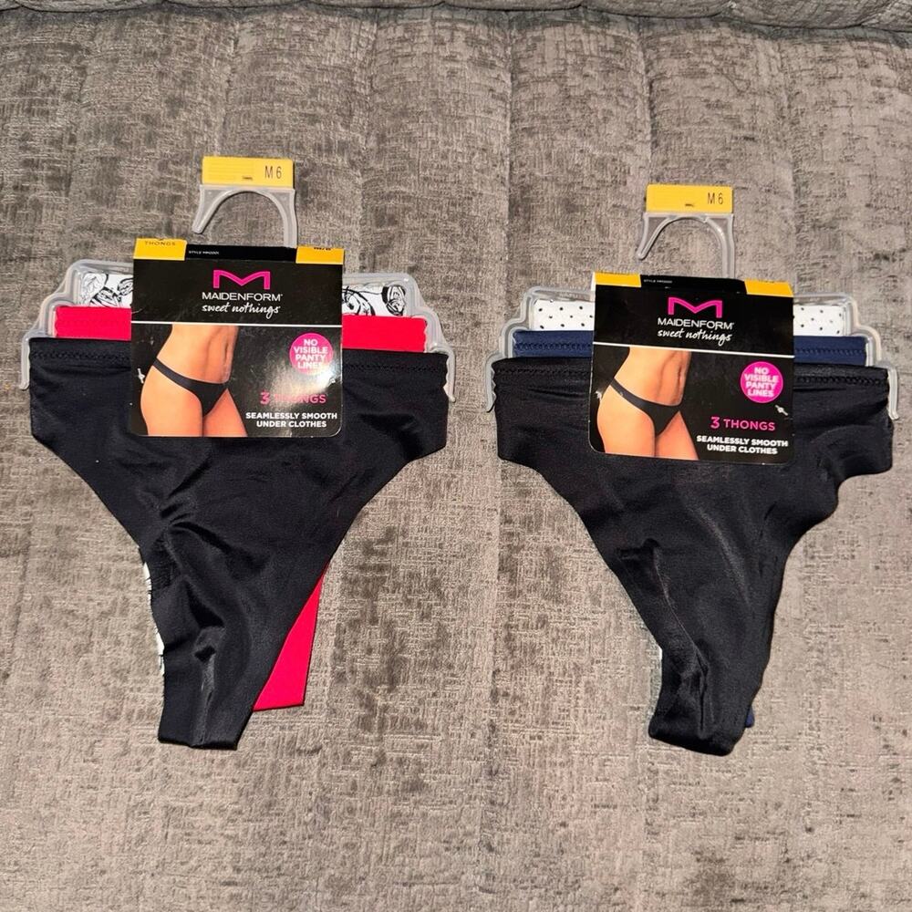 NWT Maidenform Sweet Nothings
Seamless Thong 2 pk of 3 panties
Size XL